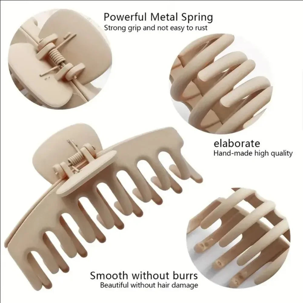 6Pcs Women Fashion Claw Clip Set Headwear Large Hair Claw Multiple Styles Korean for Girls Shark Clips Barrette Hair Accessories