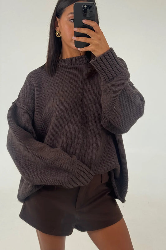 Knit Jumper Chocolate