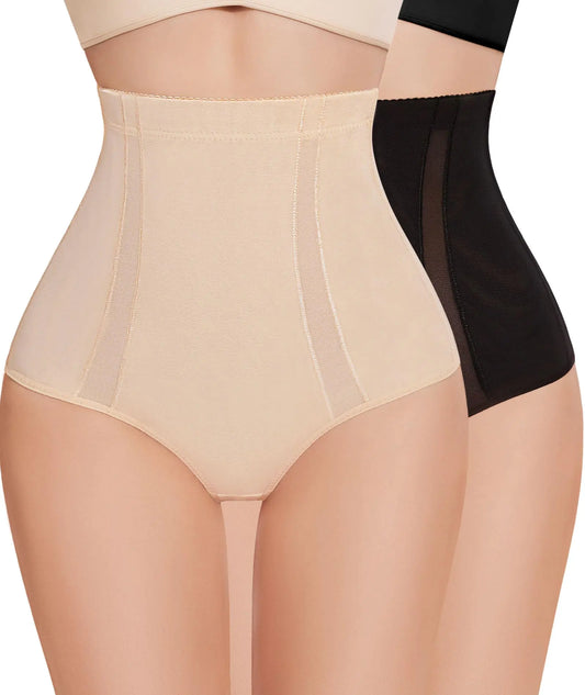 SIMIYA Thong Shapewear Tummy Control for Women High Waisted Cincher Body Shaper Stomach Thong Shapewear Underwear Panties